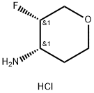 (3S,4S)-3-FLUOROOXAN-4-AMINE HCL Struktur