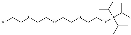 3,3-diisopropyl-2-methyl-4,7,10,13-tetraoxa-3-silapentadecan-15-ol Struktur