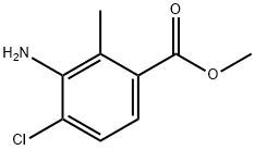 Methyl 3-amino-4-chloro-2-methylbenzoate Struktur