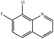 8-Chloro-7-fluoro-quinoline Struktur