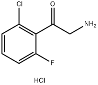 2-AMINO-1-(2-CHLORO-6-FLUOROPHENYL)ETHAN-1-ONE HYDROCHLORIDE, 1909317-00-5, 結(jié)構(gòu)式