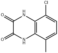 5-Chloro-1,4-dihydro-8-methyl-2,3-quinoxalinedione Struktur