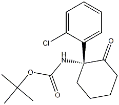 (R)-2-(BOC-氨基)-2-(2-氯苯基)環(huán)己酮, 1926987-78-1, 結(jié)構(gòu)式