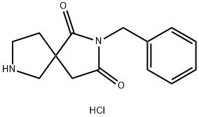 2-Benzyl-2,7-diazaspiro[4.4]nonane-1,3-dione hydrochloride Struktur