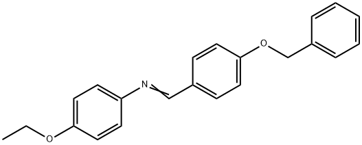 N-[4-(benzyloxy)benzylidene]-4-ethoxyaniline Struktur