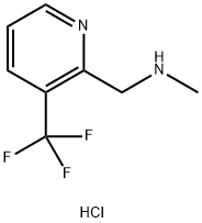 N-METHYL-1-(3-(TRIFLUOROMETHYL)PYRIDIN-2-YL)METHANAMINE HYDROCHLORIDE Struktur