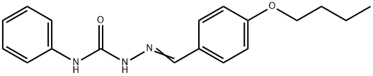 (2Z)-2-(4-butoxybenzylidene)-N-phenylhydrazinecarboxamide Struktur