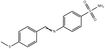 4-{[4-(methylsulfanyl)benzylidene]amino}benzenesulfonamide Struktur