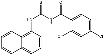 2,4-dichloro-N-[(1-naphthylamino)carbonothioyl]benzamide Struktur