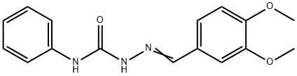 3,4-dimethoxybenzaldehyde N-phenylsemicarbazone Struktur