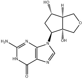 2-amino-9-((3aS,4S,6S,6aR)-3a,6-dihydroxyhexahydro-1H-cyclopenta[c]furan-4-yl)-1,9-dihydro-6H-purin-6-one