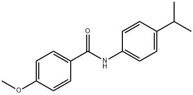 4-methoxy-N-[4-(propan-2-yl)phenyl]benzamide Struktur