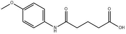 5-[(4-methoxyphenyl)amino]-5-oxopentanoic acid Struktur