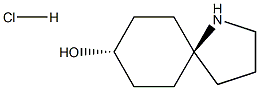 trans-1-azaspiro[4.5]decan-8-ol hydrochloride Struktur