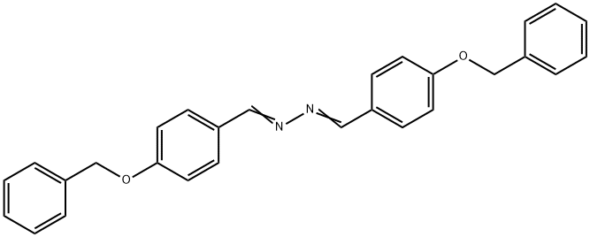 bis[4-(benzyloxy)benzylidene]hydrazine Struktur