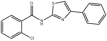 2-chloro-N-(4-phenyl-1,3-thiazol-2-yl)benzamide Struktur