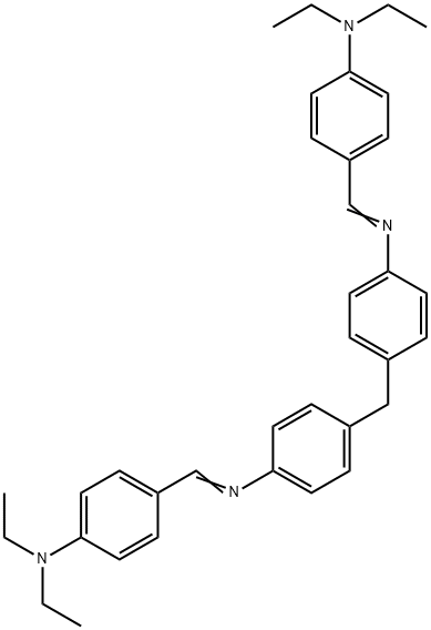 4,4'-methylenebis{N-[4-(diethylamino)benzylidene]aniline} Struktur