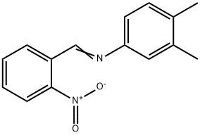 (3,4-dimethylphenyl)(2-nitrobenzylidene)amine Struktur