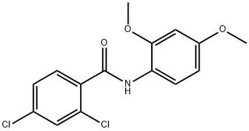 2,4-dichloro-N-(2,4-dimethoxyphenyl)benzamide Struktur