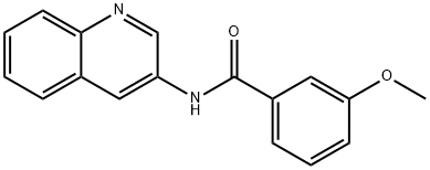 3-methoxy-N-quinolin-3-ylbenzamide Struktur