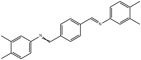 N,N'-[1,4-phenylenedi(methylylidene)]bis(3,4-dimethylaniline) Struktur