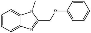 1-Methyl-2-phenoxymethyl-1H-benzoimidazole Struktur