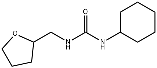 1-cyclohexyl-3-(oxolan-2-ylmethyl)urea Struktur