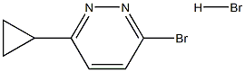 3-BROMO-6-CYCLOPROPYLPYRIDAZINE HBR Struktur