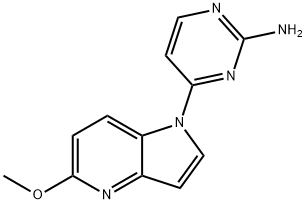 4-(5-methoxy-1H-pyrrolo[3,2-b]pyridin-1-yl)pyrimidin-2-amine Struktur