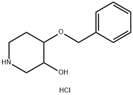 4-(benzyloxy)piperidin-3-ol hydrochloride Struktur