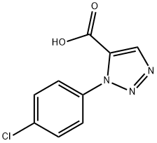 1-(4-chlorophenyl)-1H-1,2,3-triazole-5-carboxylic acid Struktur