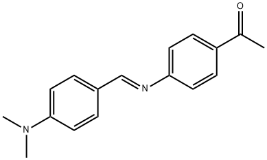 1-(4-{[4-(dimethylamino)benzylidene]amino}phenyl)ethanone Struktur