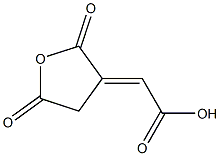 Acetic acid, (dihydro-2,5-dioxo-3(2H)-furanylidene)-, (2E)- Struktur