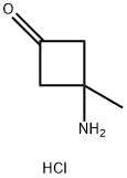 3-amino-3-methylcyclobutan-1-one hydrochloride Struktur