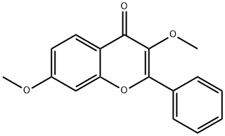 4H-1-Benzopyran-4-one, 3,7-dimethoxy-2-phenyl- Struktur