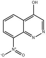 8-Nitrocinnolin-4-ol Struktur