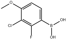 3-Chloro-2-fluoro-4-methoxyphenylboronic acid Struktur