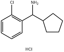 (2-chlorophenyl)(cyclopentyl)methanamine hydrochloride Struktur