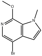 4-Bromo-7-methoxy-1-methyl-1H-pyrrolo[2,3-c]pyridine Struktur