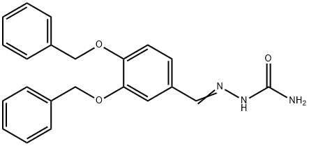 [(E)-(3,4-dibenzyloxyphenyl)methyleneamino]urea Struktur