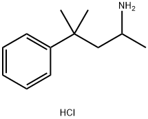 (1,3-dimethyl-3-phenylbutyl)amine hydrochloride Struktur