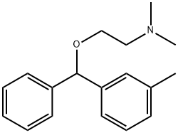 N,N-dimethyl-2-[(3-methylphenyl)-phenylmethoxy]ethanamine Struktur