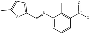 (2-methyl-3-nitrophenyl)[(5-methyl-2-thienyl)methylene]amine Struktur