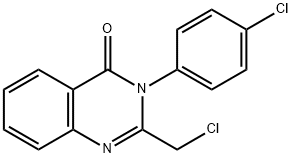 2-Chloromethyl-3-(4-chloro-phenyl)-3H-quinazolin-4-one Struktur