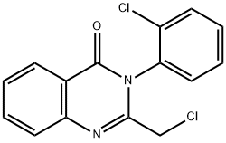 2-Chloromethyl-3-(2-chloro-phenyl)-3H-quinazolin-4-one Struktur