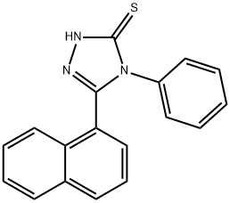 3-naphthalen-1-yl-4-phenyl-1H-1,2,4-triazole-5-thione Struktur