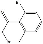 2-Bromo-1-(2-bromo-6-methylphenyl)ethanone Struktur