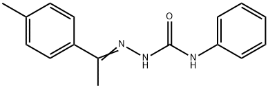 1-(4-methylphenyl)ethanone N-phenylsemicarbazone Struktur