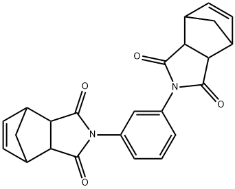 2,2-(1,3-phenylene)bis(3a,4,7,7a-tetrahydro-1H-4,7-methanoisoindole-1,3(2H)-dione) Struktur