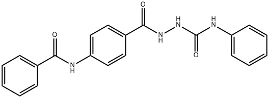 2-[4-(benzoylamino)benzoyl]-N-phenylhydrazinecarboxamide Struktur